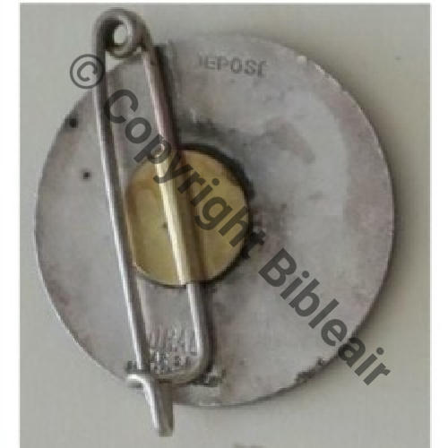 42.1  2eDRILLE INDO 1938 1eDrille 42e GAA puis GMA  DrPNBer 3Lign Dep Bol dore non origine Dos lisse et eping argentes Src.Y.GENTY (Collect JM) 